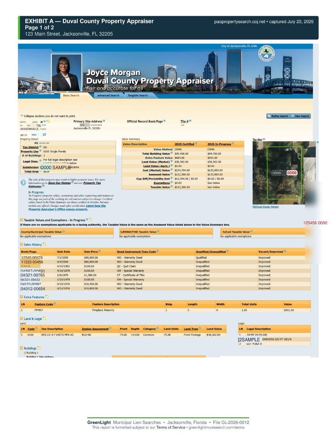 Exhibit (source documents)